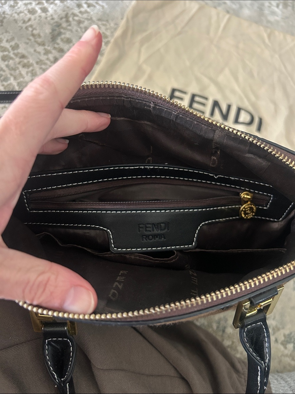 F F Bag Top-Handle Purse - Picture 3 of 6